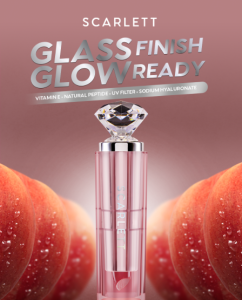 Review Lip Balm untuk Bibir Kering, Scarlett Glass Glow Tinted